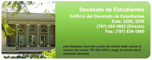 Decanato de Estudiantes - RUM